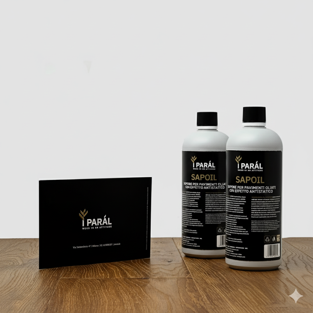 SAPOIL PARÁL (venduto in 2 confezioni da 1Lt) - Detergente professionale Parquet Oliato
