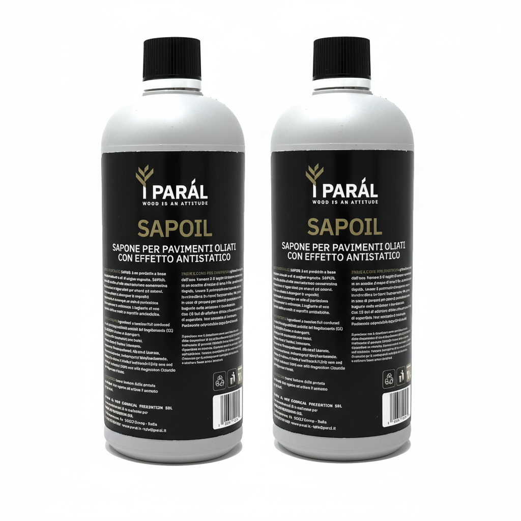 SAPOIL PARÁL (venduto in 2 confezioni da 1Lt) - Detergente professionale Parquet Oliato