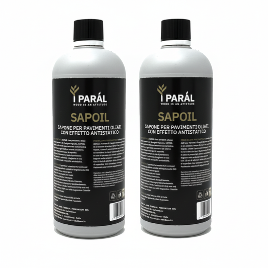 SAPOIL PARÁL (venduto in 2 confezioni da 1Lt) - Detergente professionale Parquet Oliato